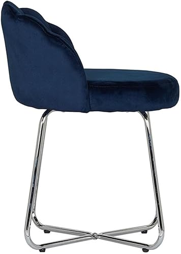 Miniatura 4 de Hillsdale Catalina - Taburete de tocador para salas de maquillaje y baños, color azul Azul,Gris-oscuro,Blanco