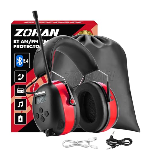 ZOHAN Bluetooth AM/FM Radio Headphones with Noise Reduction