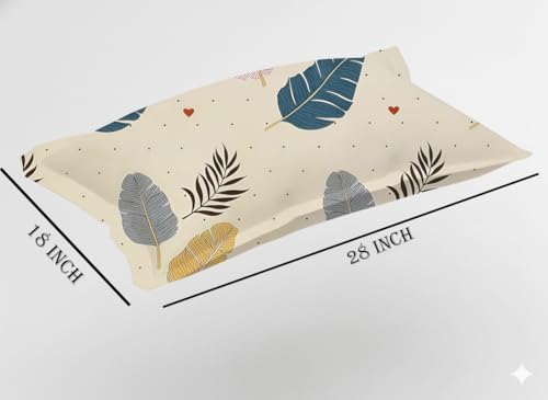 IVAZA 210 TC Cotton Double Bedsheet with 2 King Size Pillow Covers Soft Wrinkle Free Brethable Easy Care (90X90 Inches, 7 x 7.5 Feet Cream