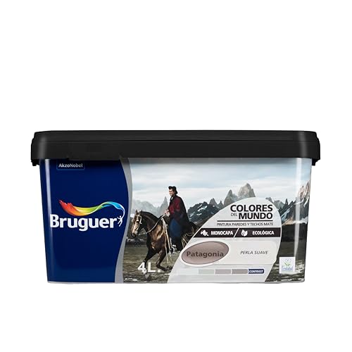 Bruguer Colores del Mundo Pintura para paredes monocapa Patagonia Perla Suave 4 L