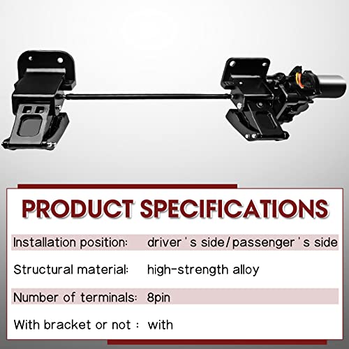 Fexhull Driver Side Running Board Motor Left Front With Rear Bracket Fit For Ford Expedition 2007-2014, Lincoln Navigator 2007-2014 (131.0 Inch Wheelbase Only #TOP4