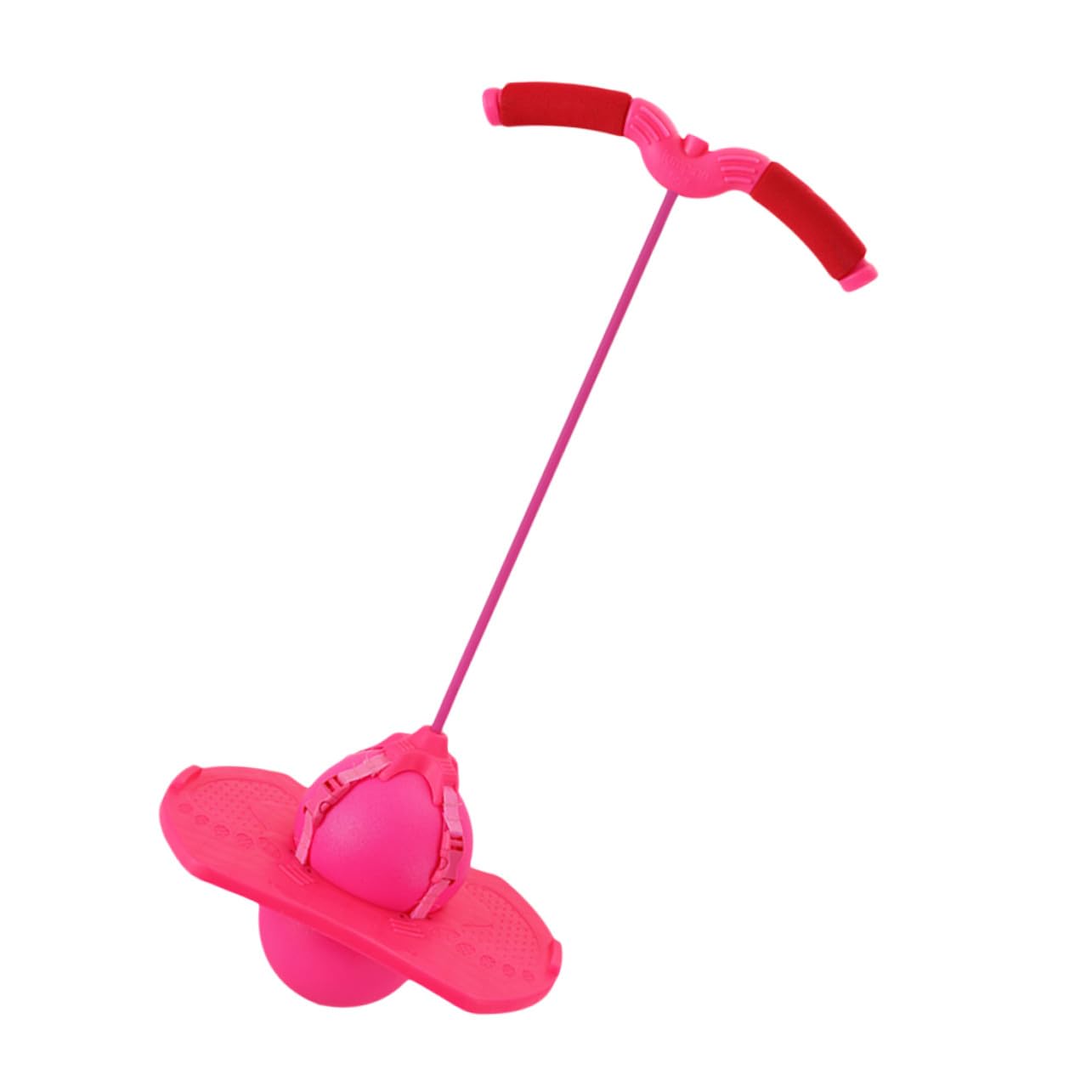 Balle Rebondissante avec Poignée en Silicone pour Garçons et Filles Rose | Jouet d'Extérieur pour Filles et Garçons en Silicone Bords Lisses pour Saut et Sport Activité Amusante Rose Extérieur