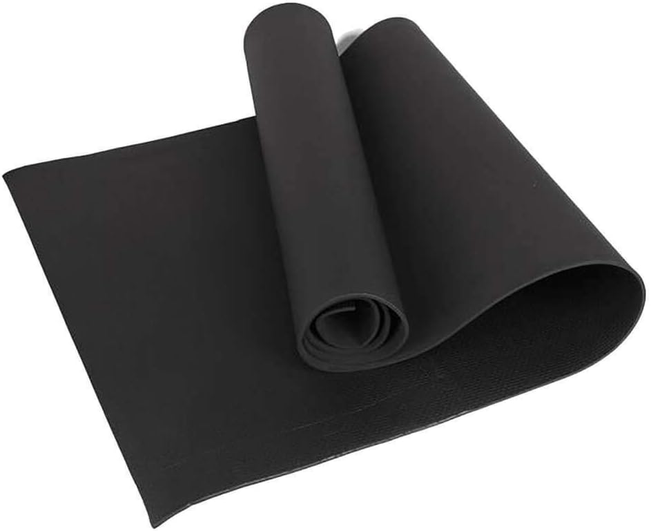 Black Yoga Mat PVC 6mm