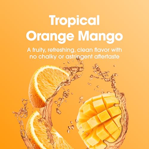 Image of Optimum Nutrition Pro Quench, 10g Clear Protein, 10g Collagen peptides & Electrolyte Powder Drink Mix, Tropical Orange Mango, 20 Servings, 520 Grams (Packaging May Vary) (Pack of 6)