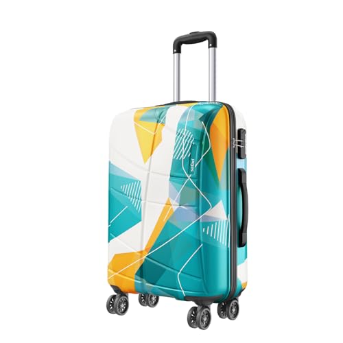 Image of Safari Luma Neo 8 Wheels 66cm Medium Size Trolley Bag, Hard Case Printed Polycarbonate, 360 Degree Wheeling Checkin Luggage for Men & Women, Suitcase for Travel, Trolley Bags for Travel, Multicolour