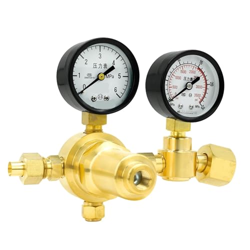 Nitrogen High-Pressure Pressure Reducer All Copper Oxygen Hydrogen Air Helium Pressure Reducing Valve Pressure Regulator