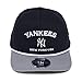 New Era NY New York Yankees 9FORTY M-Crown Arch Snapback Cap, Adjustable Hat Navy Blue Grey
