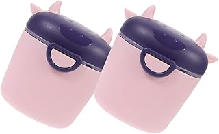 SECFOU 2 Peças Caixa Fofa De Leite Em Pó Recipiente De Fórmula Recipientes De Comida Para Bebê Dispensador De Fórmula De Viagem Pp Recipiente De Leite Em Pó Dispensador De Fórmula Em