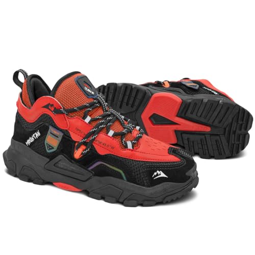 Qix, Tênis Qix Mountain Preto Laranja Cor:Preto;Tamanho:41