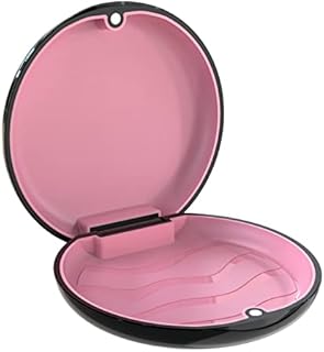 Retainer Case Orthodontic Dental Case: BVN Slim Braces Case, Mouth Guard Case, Denture Box, Teeth Aligner Case, Night Guard Case Container Storage Holder Black