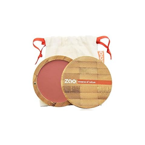Colorete ZAO Compact Blush 322 marrón-rosa en lata de bambú recargable Cover