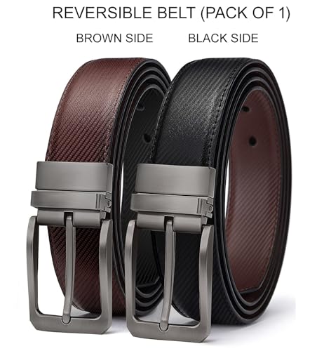 Image of ZORO Men's Vegan Leather Belt for Men, Formal /Casual,Black | Fit on up to 38 Inches