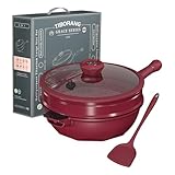 11-Inch "One-Pan" Minimalist Solution: Declutter your kitchen with this 11 inch diameter multi-functional workhorse that replaces a deep fryer, steamer, sauté pan, skillet, saucepan, and roasting pan. It’s the perfect size for a family of 3–5, giving...