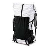 OPIGJUFD Mochila Montaña Mochila de 40L for senderismo al aire libre, Camping, gran capacidad, impermeable, bolsa escalada, equipo viaje, mochila for hombres y mujeres(White)