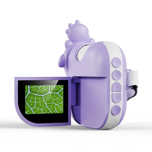 Image of Microscope for Kids, 2.0 Inch Digital Microscope with 1000X Magnification, Handheld Camera Mini Pocket Magnifying Glass, Educational Christmas Birthday Gifts Toys for Ages 3 - 12 year old, Purple