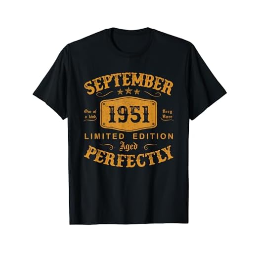 Septiembre 1951 73 Años Cumpleaños Hombre Vintage 1951 Camiseta