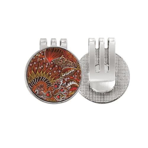 Marqueur de balle de golf poisson émail aimanté pour accessoire de putting et green