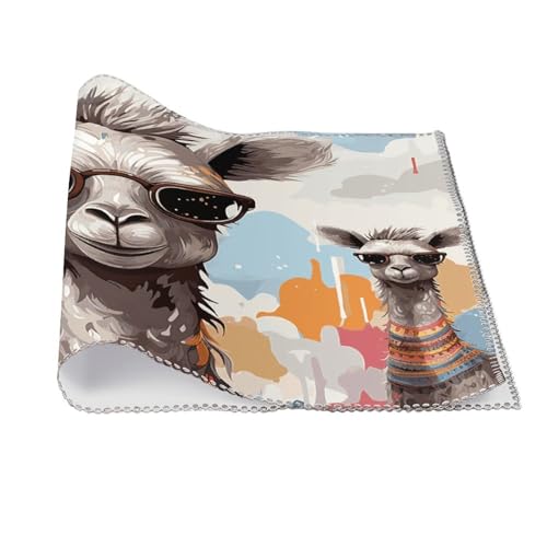 Set de table girafe en toile premium chic et thermorésistant x6 - 4