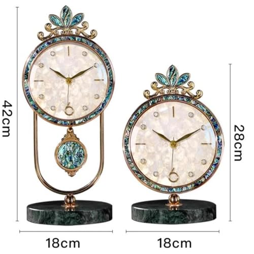 Relojes de mesa de lujo para decorar la sala de estar con estilo retro 3
