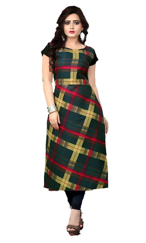 Womens Crepe Kurti | Straight Fit | Knee-Length | Crew Neck | 3/4 Sleeves | Casual & Office Wear-picture-29