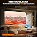 Smart Projector with WiFi and Bluetooth, Mini Projector Supports 4K 1080P, Portable Movie Projectors Built-in Apps, Compatible with HDMI/USB/Smartphone/TV Box/Laptop for Bedroom, Office, Outdoor Use