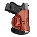 Tagua PD2-312 Paddle Holster Quick Draw, Glock 19-23-32, Brown, Right Hand