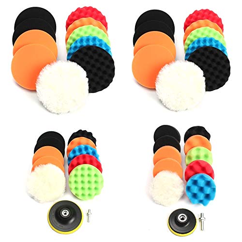 Image of DIY Crafts Pack Of 6 inchinch, Multi, Buffing Sponge Polishing Pad Hand Tool Kit For Polisher Compound Polishing Polish Polisher Buffer Polishing Disc Wool Wheel Paint Car(Pack Of 6 inchinch, Multi)