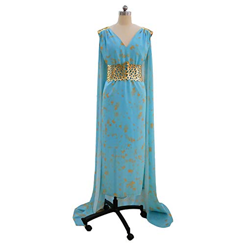 JOJO STYLE Cosplay Vêtements Game of Thrones Daenerys Targaryen Mascarade Danse Soirée Halloween Costumes Y Compris Tous Les Accessoires,L