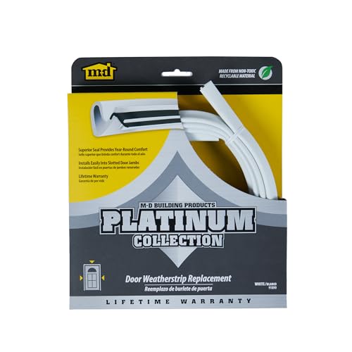 MD Building Products 91890 M-D Platinum Ersatz-Türpfosten Wetterleiste, weiß, Pack