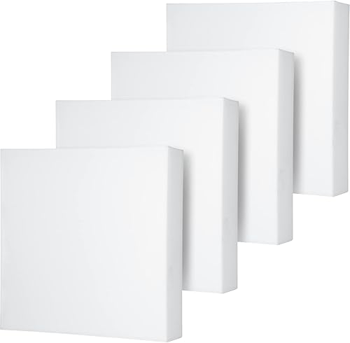 Frienda 4 cojines de espuma para tapicería de 24 x 24 x 5 pulgadas, cojín cuadrado de espuma de alta densidad para sofá, silla de ruedas, acolchado,