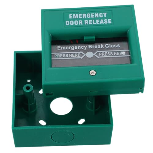 HEALEEP Botón de Alarma de Rotura de Cristal Manual para Control de Salida de Incendios, Activación Rápida para Escenarios de Evacuación