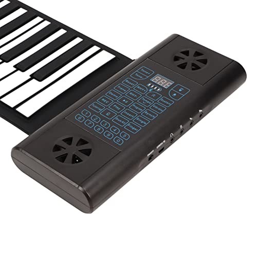 Piano Roll Up, 88 Touches Clavier Portable Piano MIDI Pliable avec PéDale D’Extension Externe, Rechargeable Roll Out… - Les Beatles, Paul McCartney, John Lennon, RIngo Starr, George Harrison Piano Roll Up, 88 Touches Clavier Portable Piano MIDI Pliable avec PéDale D'Extension Externe, Rechargeable Roll Out… – Image 7