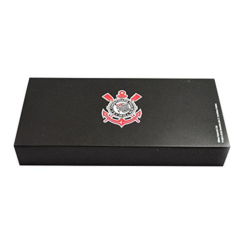 Jogo Caneta Roller Ball De Metal Com Chaveiro Corinthians