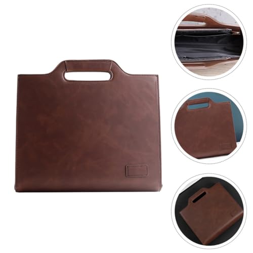 Bolso de vintage para hombre casual: maletín funcional para documentos A4 resistente 6