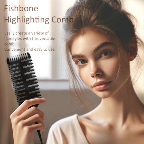 Peine profesional 3 en 1 para trenzar y seccionar cabello miniatura 3
