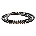 Produktbild COAI Unisex 108 Mala aus Obsidian Tigerauge Rot mit Buddhakopf