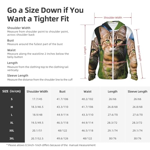 Women's UPF 50+ Sun Protection Hoodie A tabby cat on the grass Sun Shirt Long Sleeve Fishing Shirts for Men Jacket2