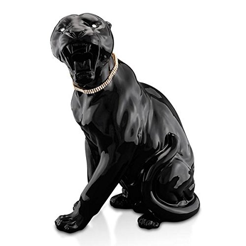 AHURA 陶磁器 豹 イタリア製 オブジェ インテリア 破損修理あり60×35