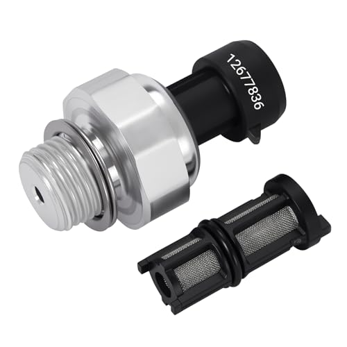 12677836 Oil Pressure Sensor Filter D1846A Switch/Sending Unit for 2003-2008 Chevy Silverado 1500 2500 3500 Tahoe Suburban Avalanche Trailblazer Impala & GMC Sierra Cadillac Escalade CTS Yukon