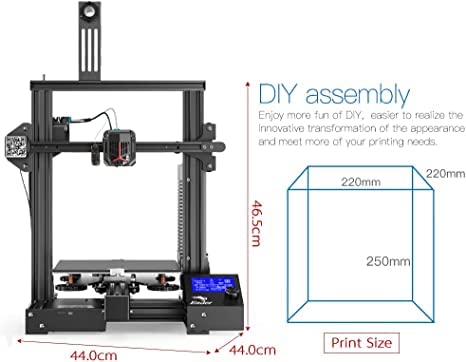 Image of 3IDEA Ender 3 Neo 3D Printer Upgrade with CR Touch Auto Bed Leveling Kit Full-Metal Extruder Carborundum Glass Printing Platform with Resume Printing 220x220x250mm