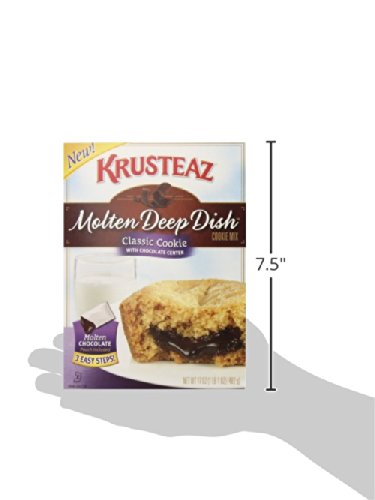 Krusteaz Molten Deep Dish Classic Cookie Mix With Chocolate Center, 17-Ounce Boxes (Pack Of 12) #TOP4
