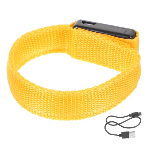 HEMOTON Flash Light Rechargeable Luminous Bracelet Led Wrist Band Glow Wrist Band for Running Cycling