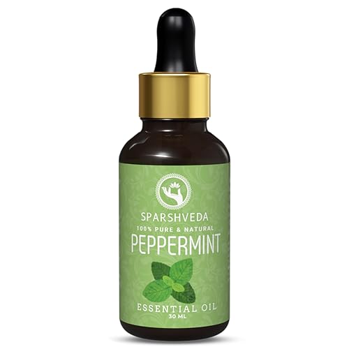Image of Peppermint Essential Oil for Hair Growth, Skin & Headache Relief - 100% Pure, Natural & Undiluted Peppermint Oil for Diffuser, Cooling Massage & Mice Repellent - 30ml