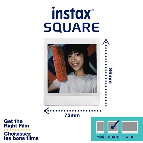 Fujifilm Instax Square Film, White Multi-Pack (10 pk, 100 Shots Total) by Fujifilm - Image 3
