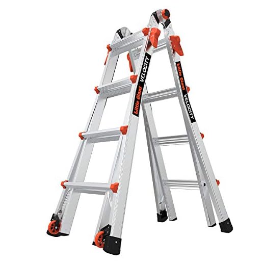 Little Giant Ladder Systems 15417-001 Velocity Multi-Position Ladder, 17 Ft, Gray