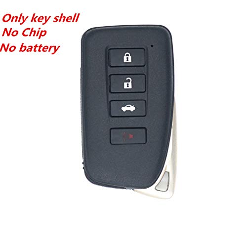 WFMJ 4 Buttons Remote Smart Key Case Chain Shell Fob for Lexus GS350 GS450h ES300h ES350 IS250 IS350 RC350