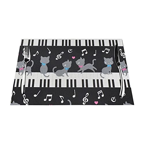 Tapis de table tissé 45x30 cm antidérapant et lavable pour repas - 2