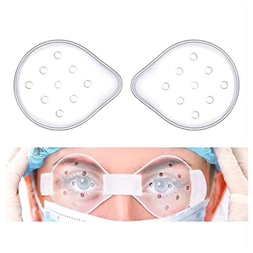 Protector para los ojos después de la cirugía, transparente, ventilado, parche (2 unidades)