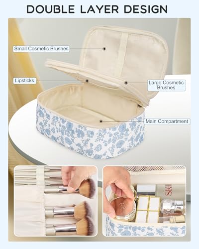 Relavel Small Floral Makeup Bag