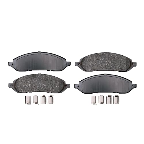 Image of Detroit Axle - Front Brake Pads for 2004-2007 Ford Freestar Mercury Monterey Ceramic Brake Pads w /Hardware 2005 2006 Replacement